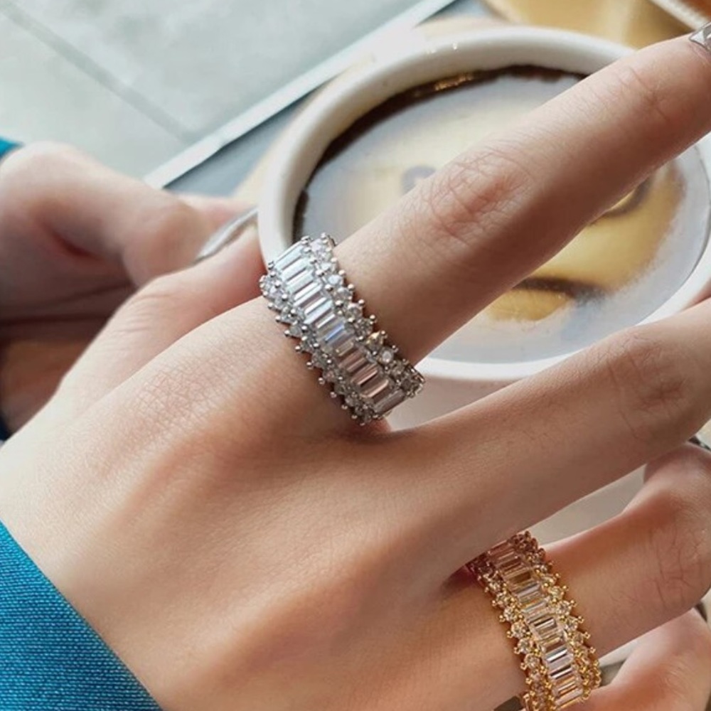 ✨Insta Sterling silver shiny open ring - Picture 2 of 5